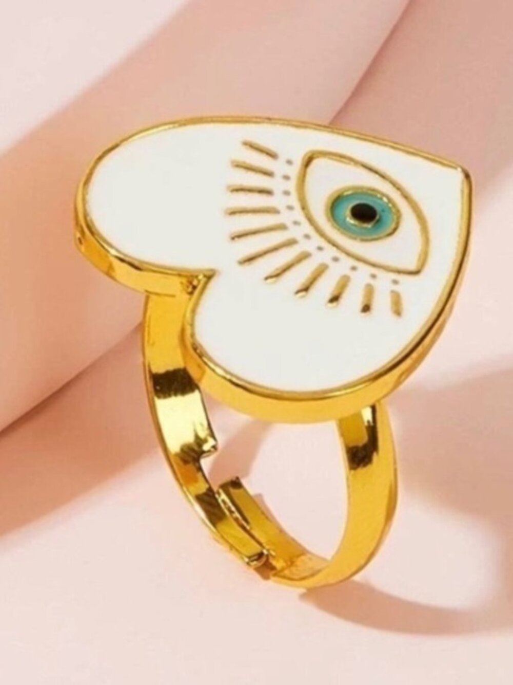 3/$30 💛 Evil Eye Heart Ring